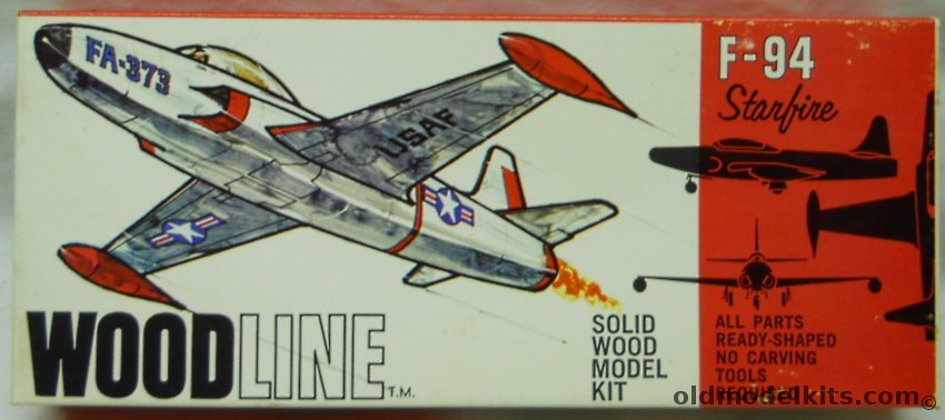 Strombecker Lockheed F-94 Starfire - Woodline Issue, G-43 plastic model kit